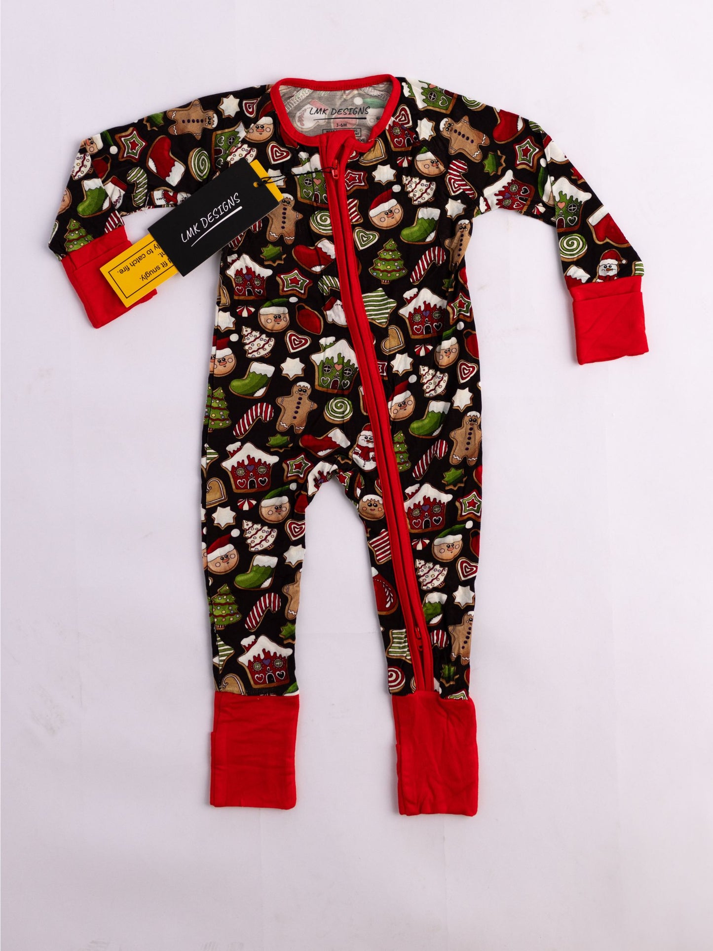 Christmas Cookie Zipper Romper