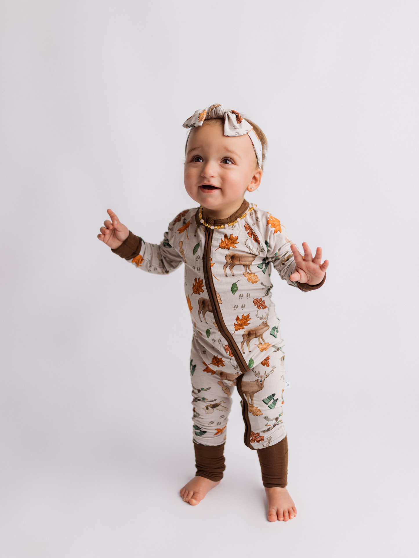 Gone Hunting Zipper Romper