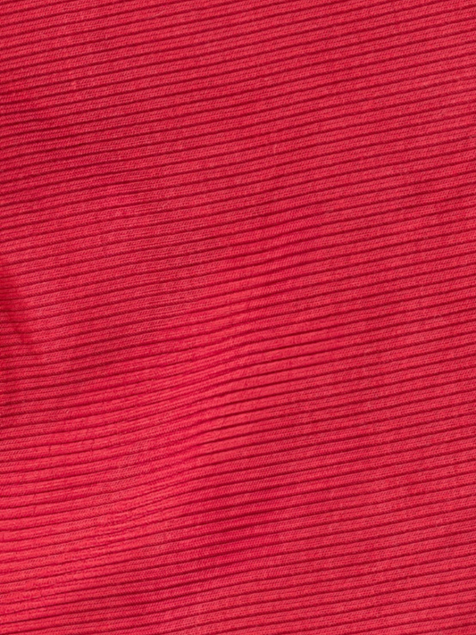 Poinsettia Ribbed Crib Sheet
