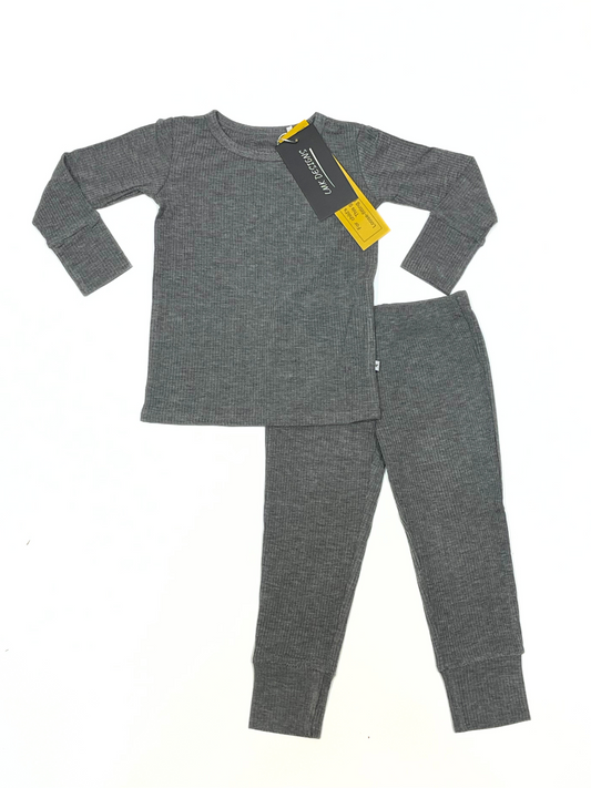 Ribbed Heather Grey 2 Piece PJ set