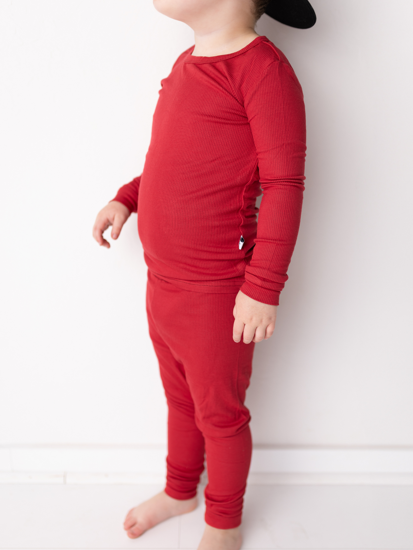Poinsettia Ribbed 2 Piece PJ set