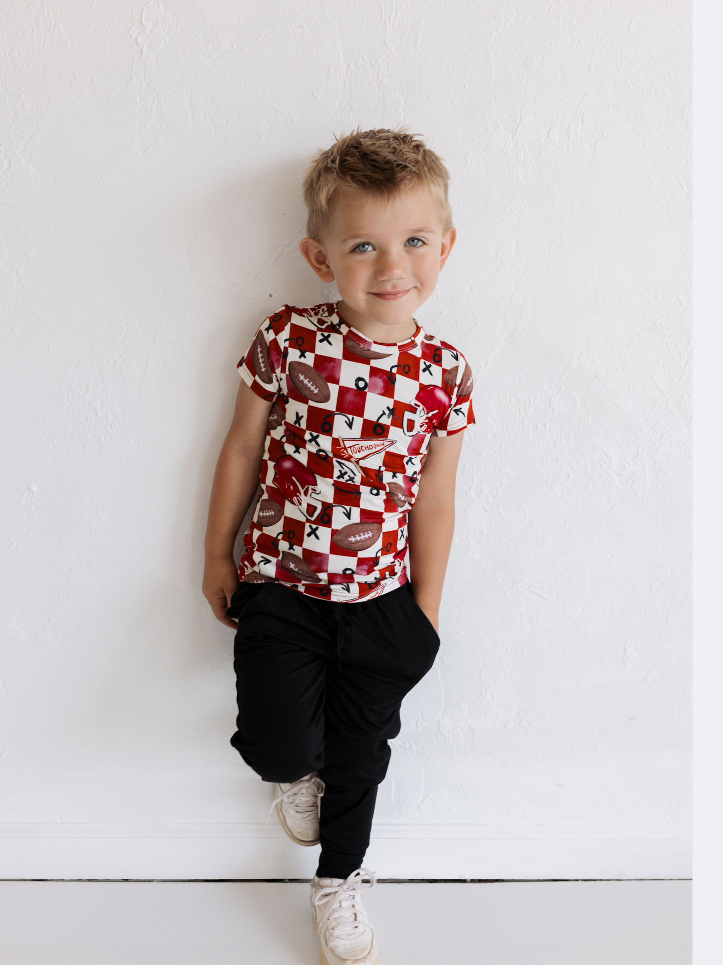 First Down Red Jogger Set