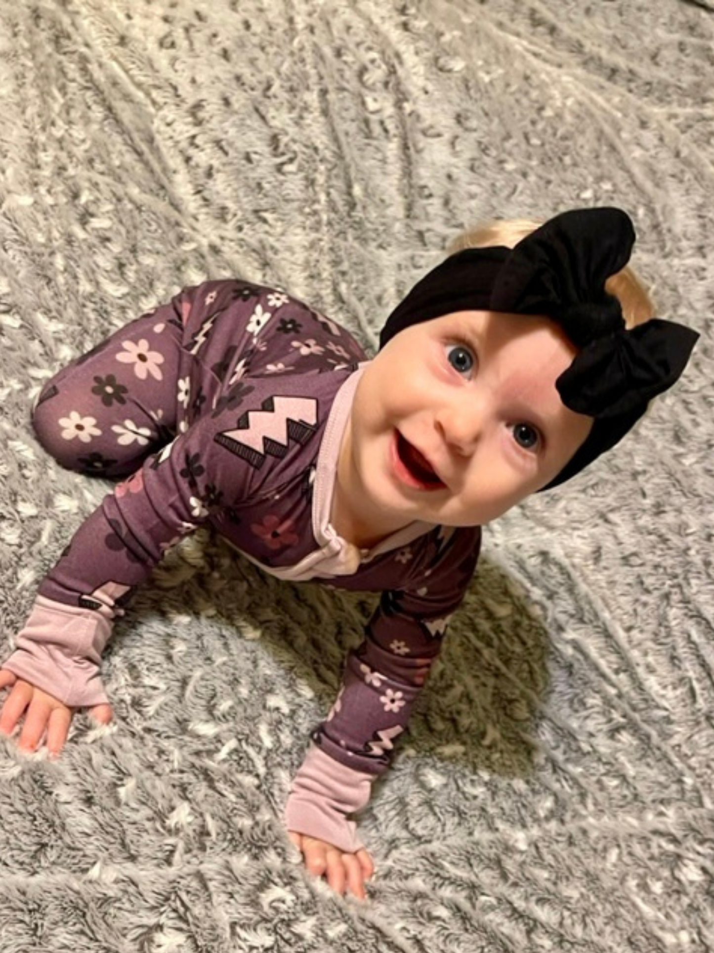Flower Power Zipper Romper