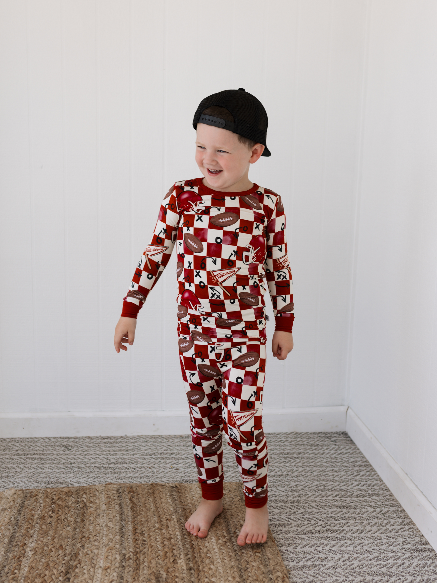First Down Red 2 Piece PJ set