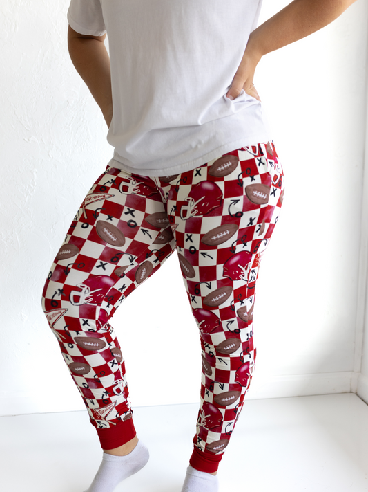 First Down Red Adult Women’s Joggers