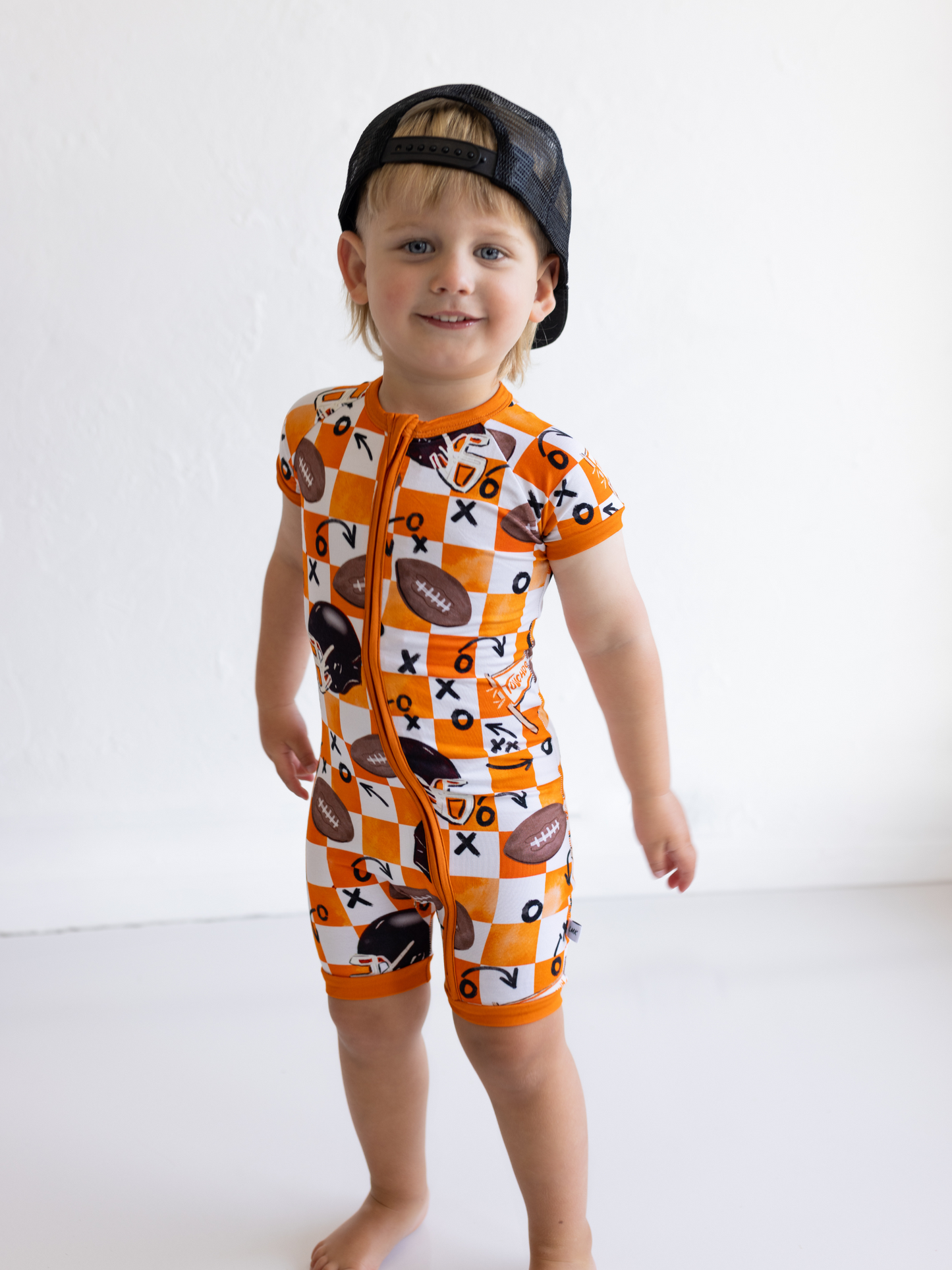 First Down Orange Shortie