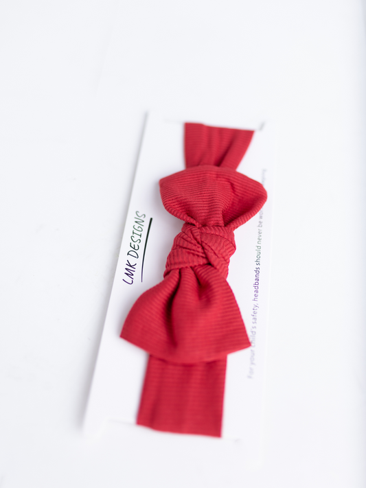 Poinsettia Ribbed Bow