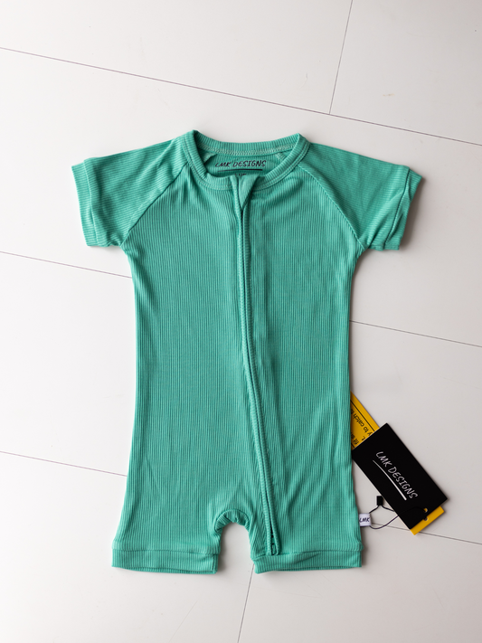 Teal Ribbed Shortie