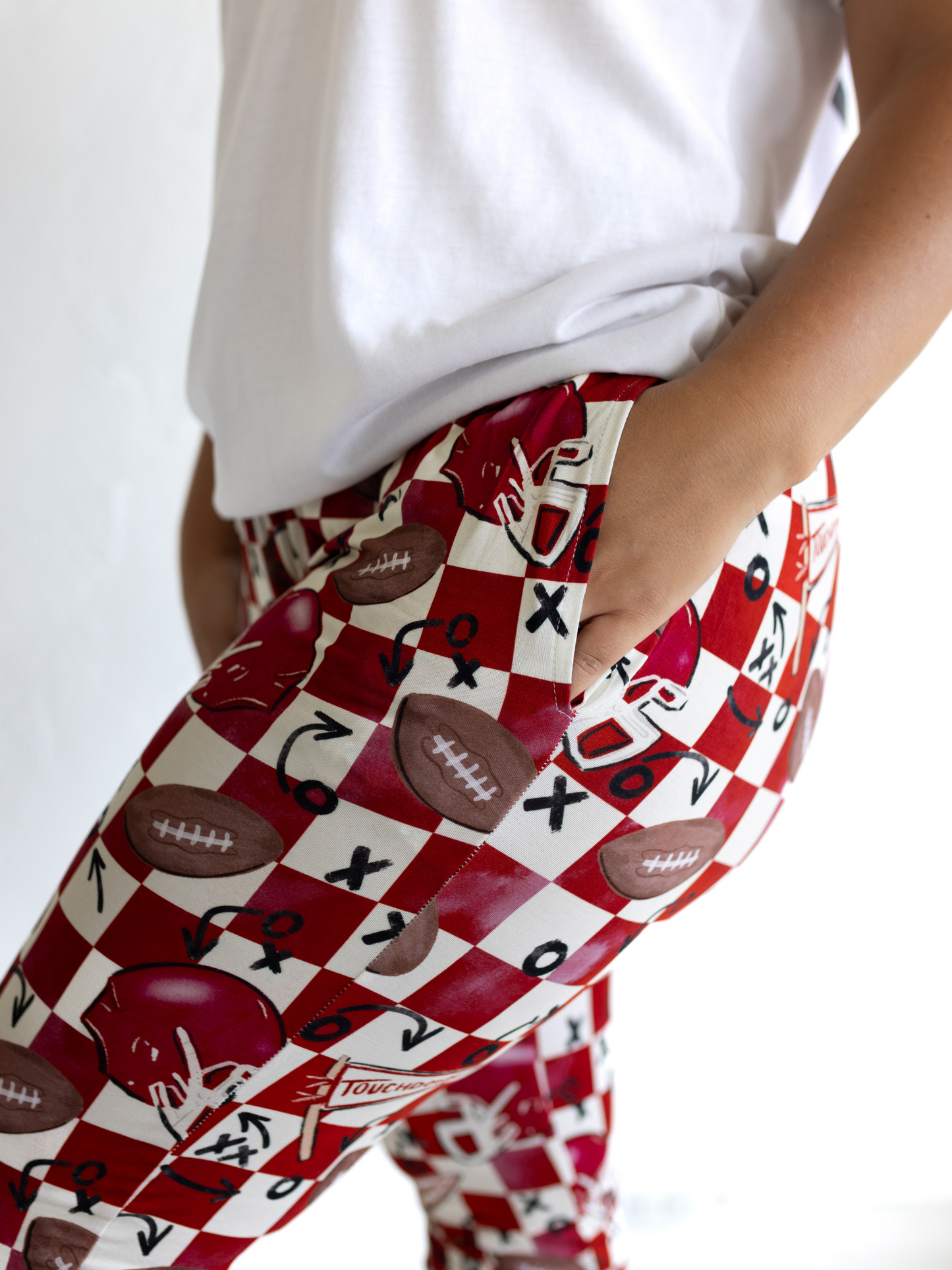 First Down Red Adult Women’s Joggers