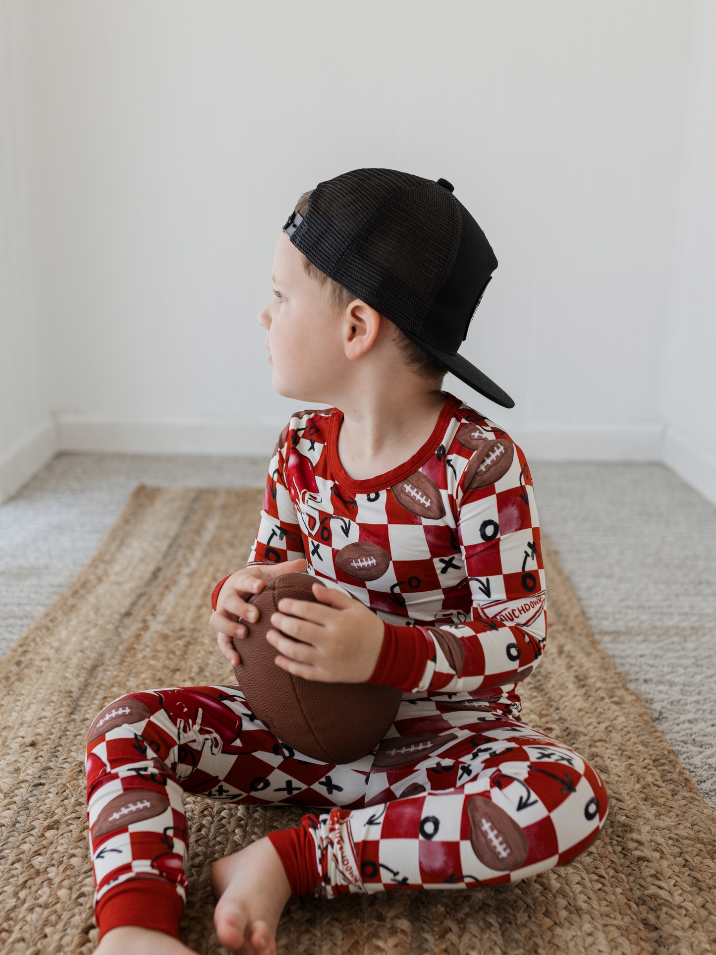 First Down Red 2 Piece PJ set