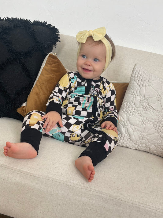 Summer Fun Zipper Romper
