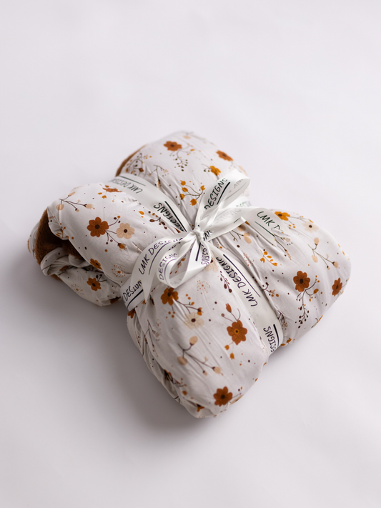 Autumn Bloom Plush Blanket