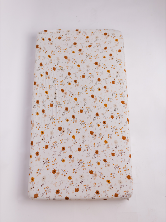 Autumn Bloom Crib Sheet