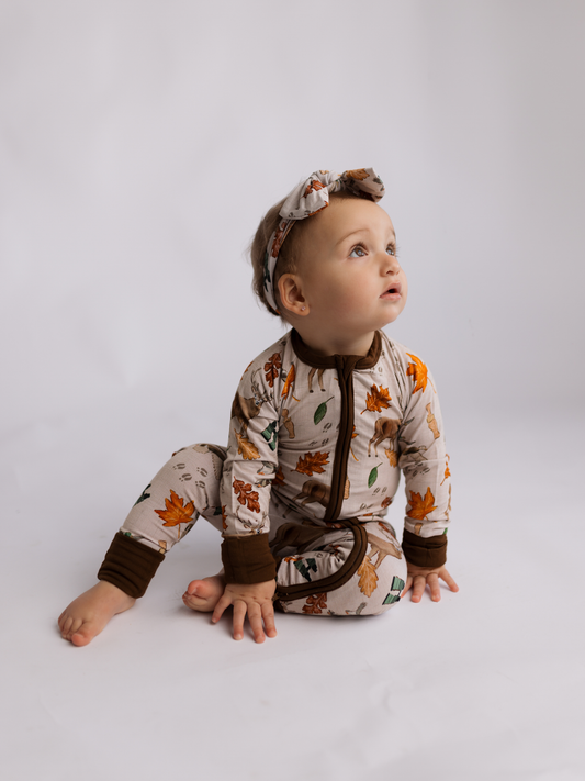 Gone Hunting Zipper Romper