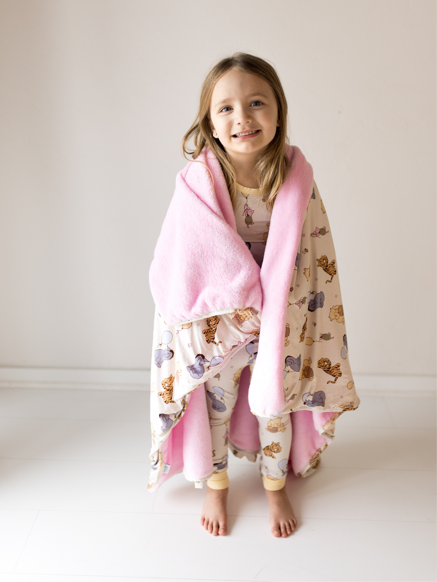 Sweet as Honey Pink Plush Blanket