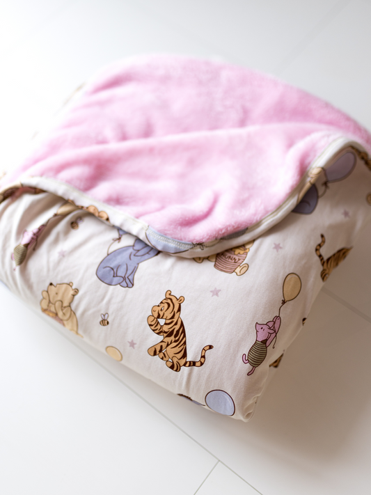 Sweet as Honey Pink Plush Blanket