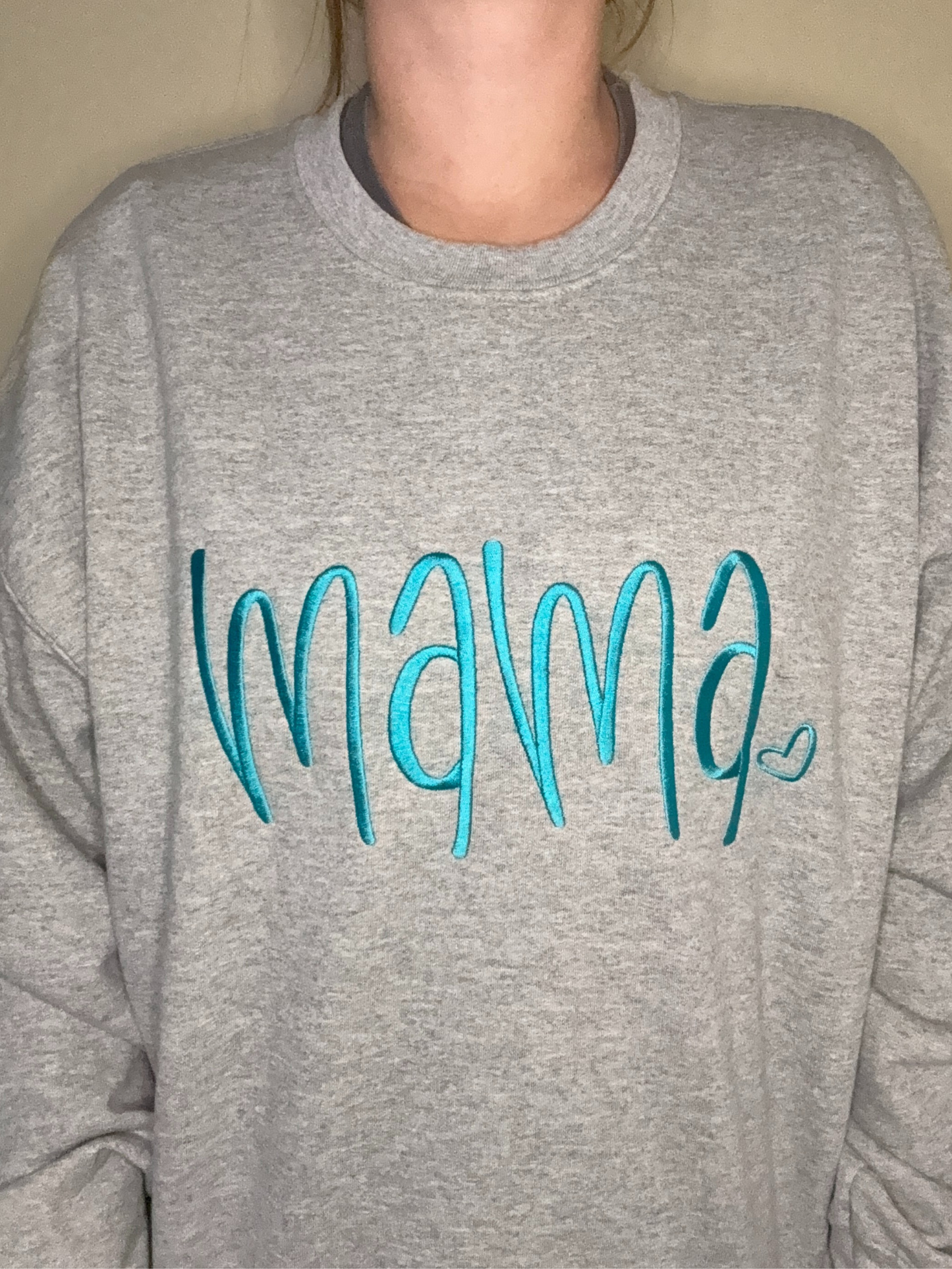Embroidered Mama Crewneck